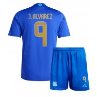 Argentina Julian Alvarez #9 Bortedraktsett Barn Copa America 2024 Kortermet (+ Korte bukser)